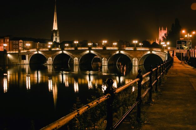 Worcester Bridge at Night
